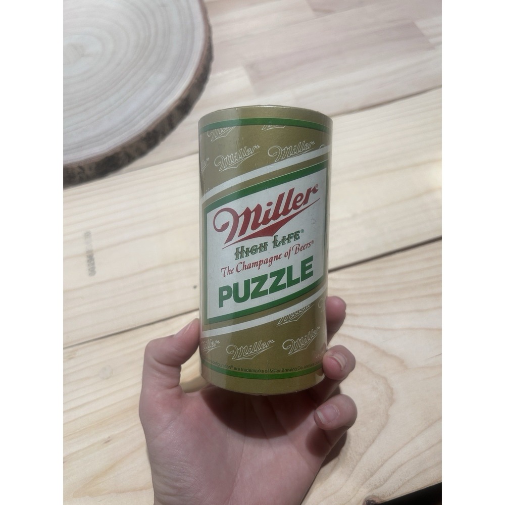 Vintage 1980's MILLER HIGH LIFE BEER CAN PUZZLE New in Package Made in the USA - Picture 3 of 8